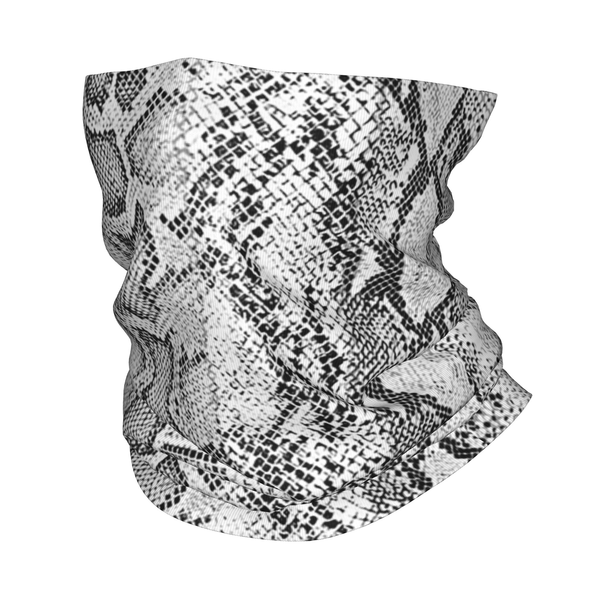 Bandana Blank White - Bandana à motif peau de serpent