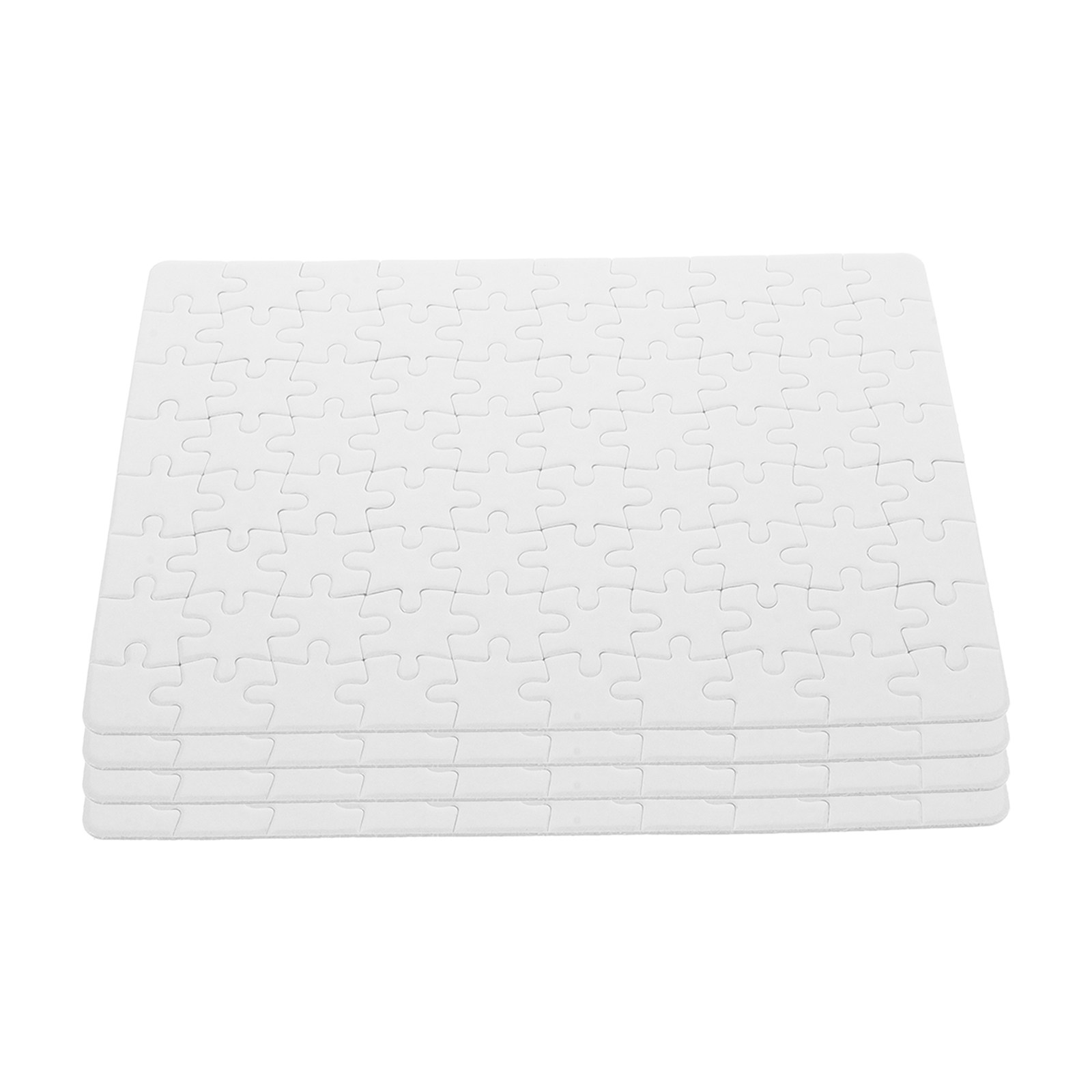 Puzzle Blank White - 4 feuilles de puzzles vierges à