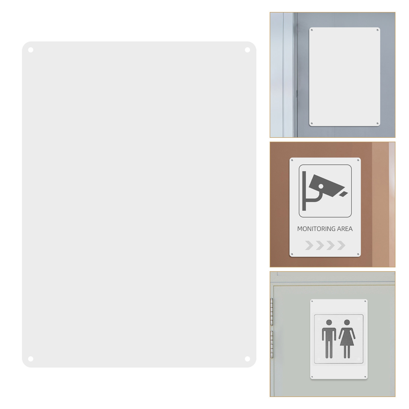 Yard Sign Blank - 2 plaques en aluminium vierges, plaques