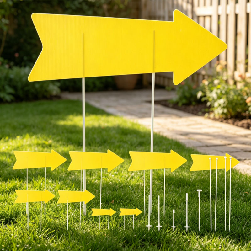 Yard Sign Blank - 10 panneaux de signalisation en forme