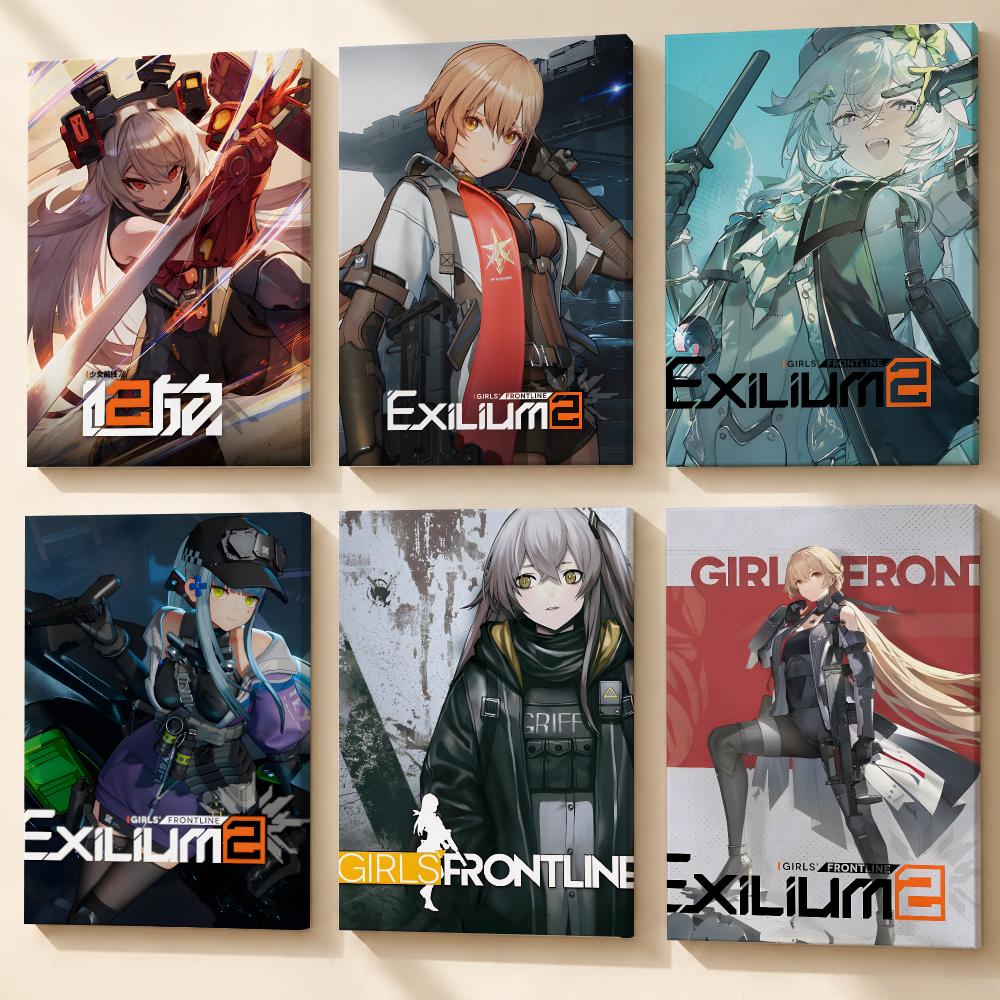 Canvas Wrap Ready - Affiche de Game Girls' Frontline 2