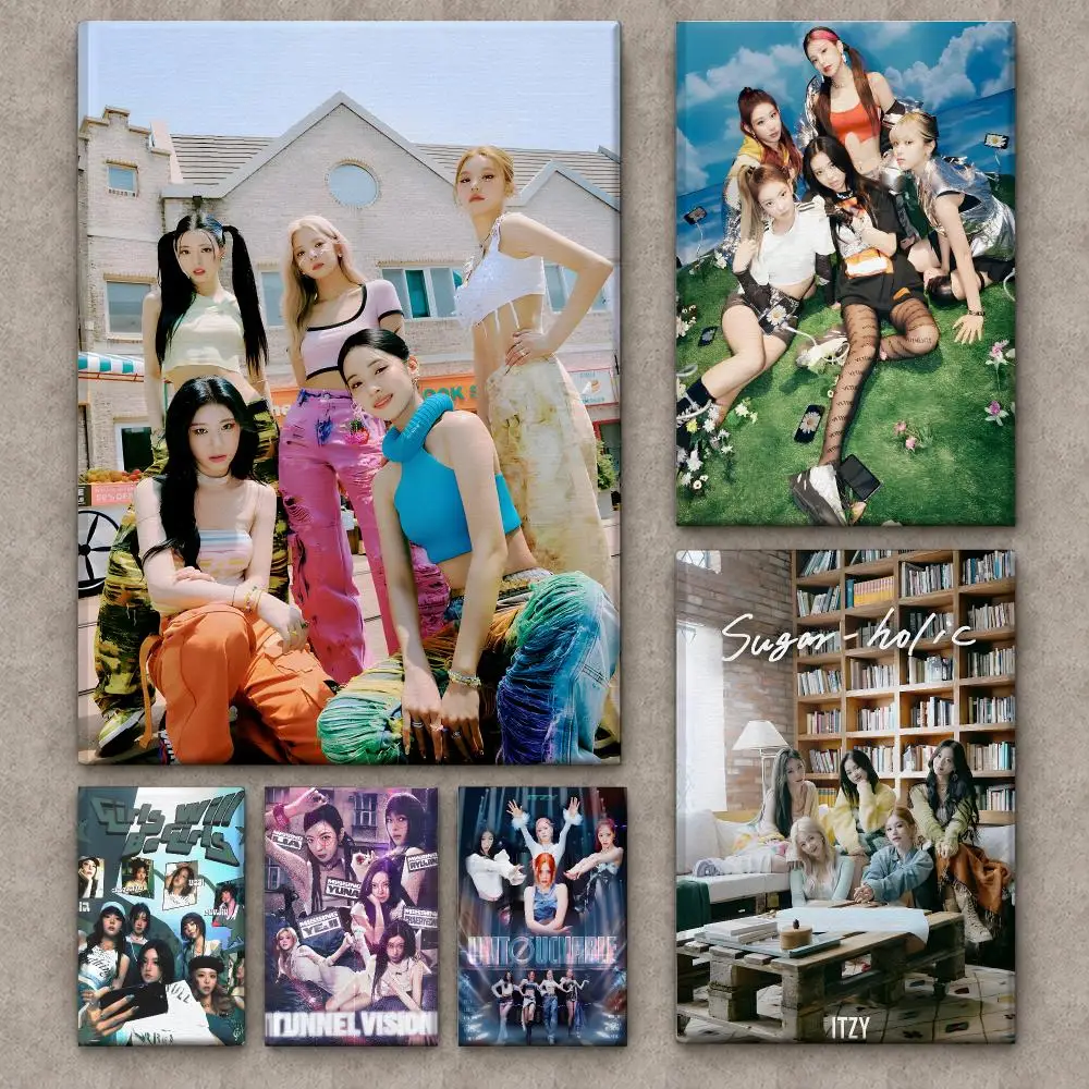 Canvas Wrap Ready - Koera, groupe de K-pop I-itzy, tableau