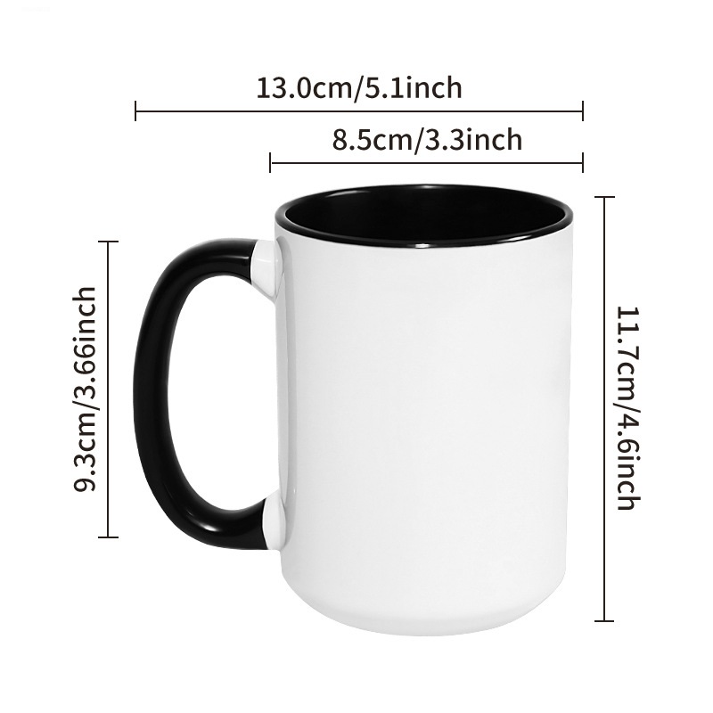 Sublimation Mug White - Grande tasse en céramique personnalisable de