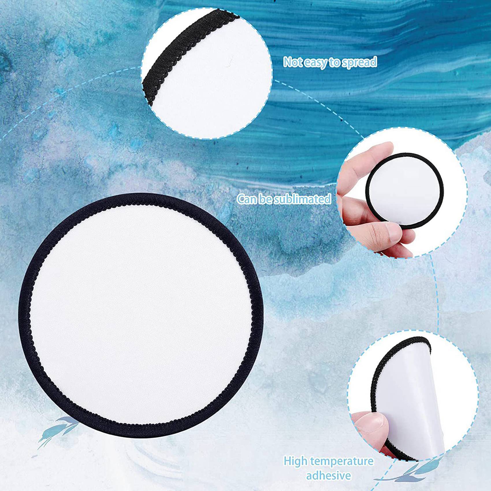 Hat Sublimation Blank - ABXF-48 Pièces de patchs vierges pour