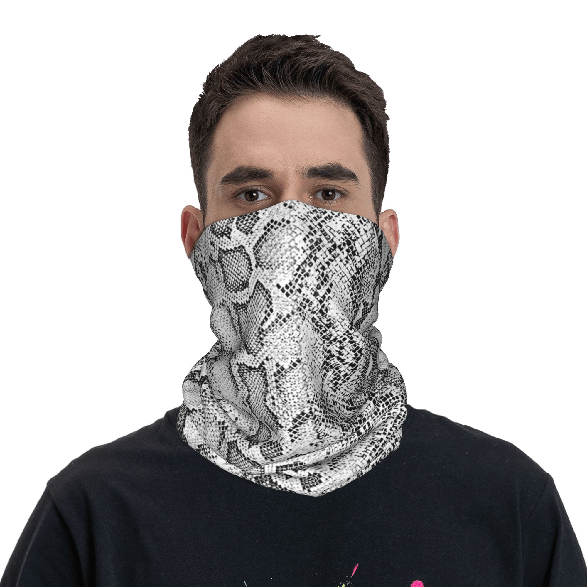 Bandana à motif peau de serpen - Bandana Blank White avis et prix