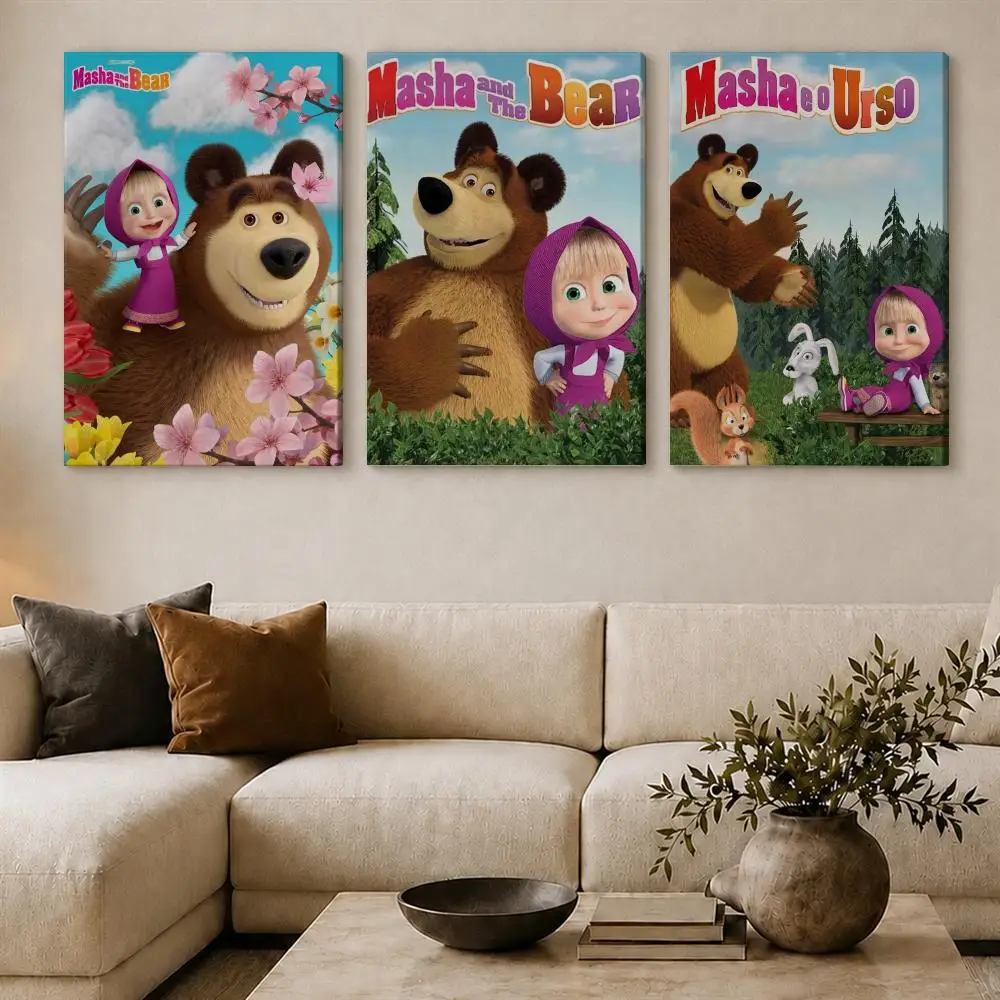Affiche encadrée de Masha et l - Canvas Wrap Ready avis et prix