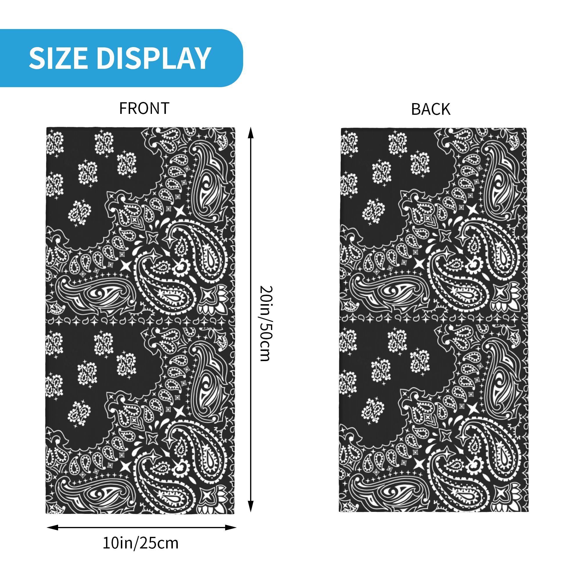 Personnalisé noir et blanc Pai - Bandana Blank White avis et prix