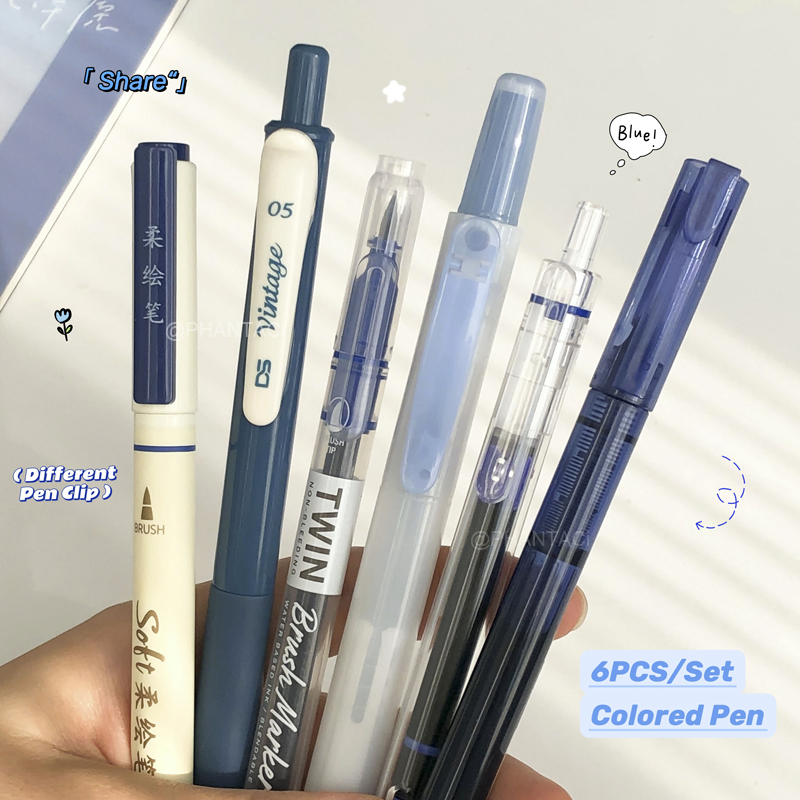 Lot de 6 stylos de calligraphi - Pentel Pen Energel avis et prix